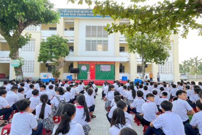 TRƯỜNG THCS NGHĨA HÀ: RỘN RÀNG CHƯƠNG TRÌNH SINH HOẠT DƯỚI CỜ MÔN HĐTN KHỐI 6 VỚI CHỦ ĐỀ “VANG MÃI HÀO KHÍ THÁNG 4 – CHẮP CÁNH ƯỚC MƠ NGHỀ NGHIỆP”